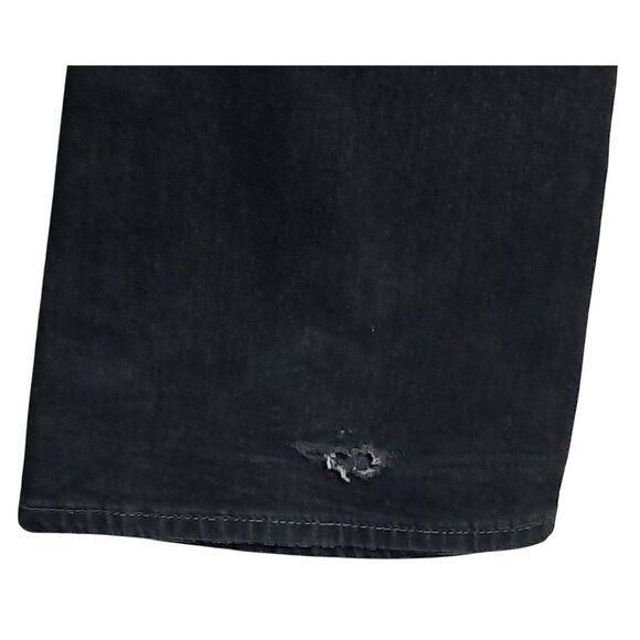 Y2K Flare Jeans Black Denim Size 5 T Low Rise Stretch by Nobo No Boundaries - Picture 9 of 12